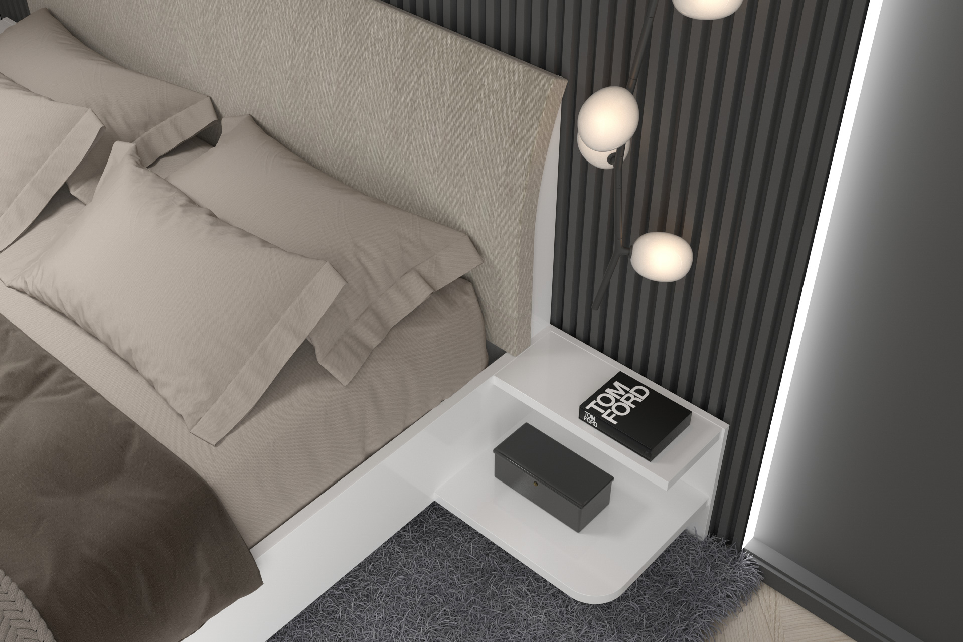 Hanák nábytek DIANA bed Bedside tables