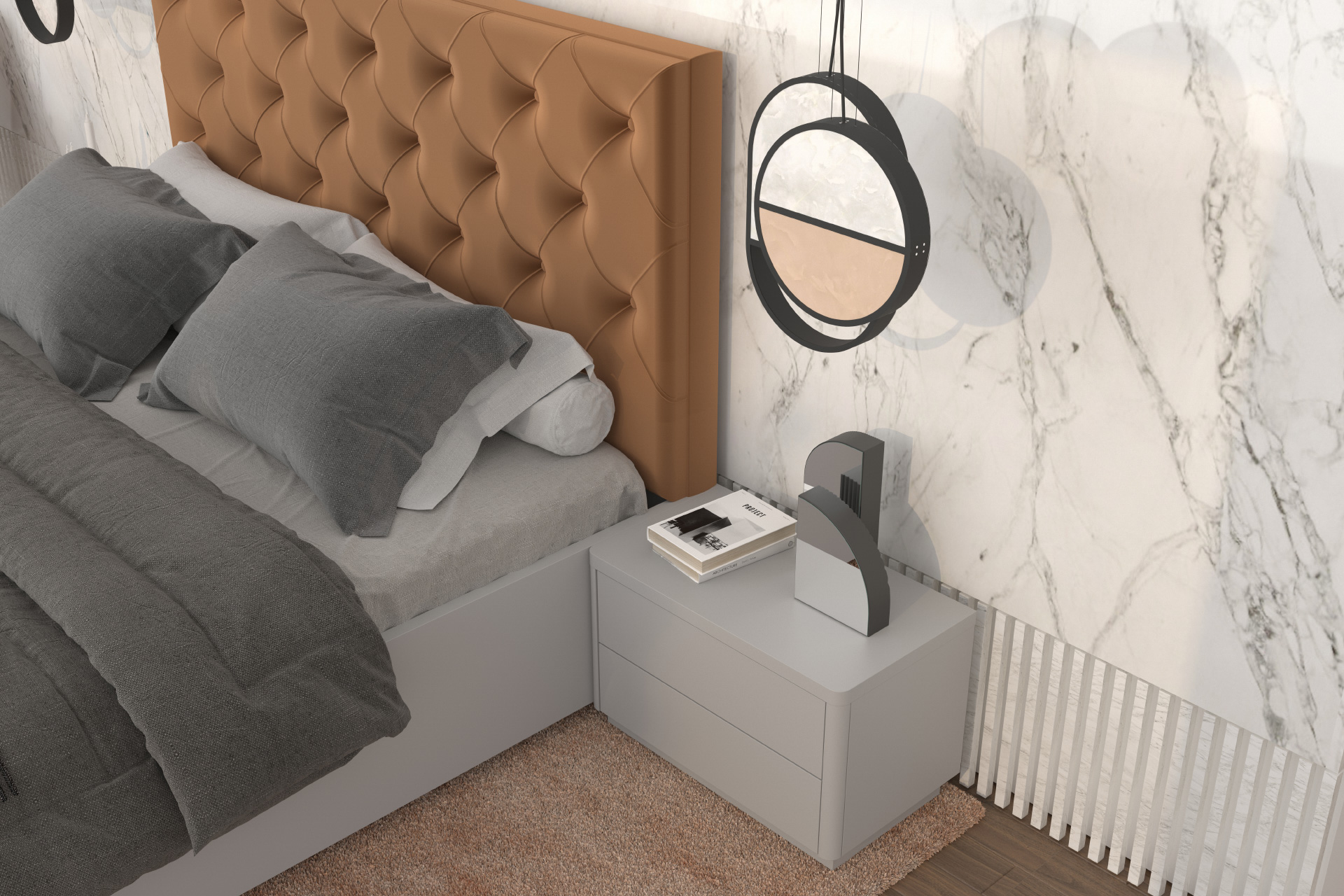 Hanák nábytek bedside table ELISABETH bed