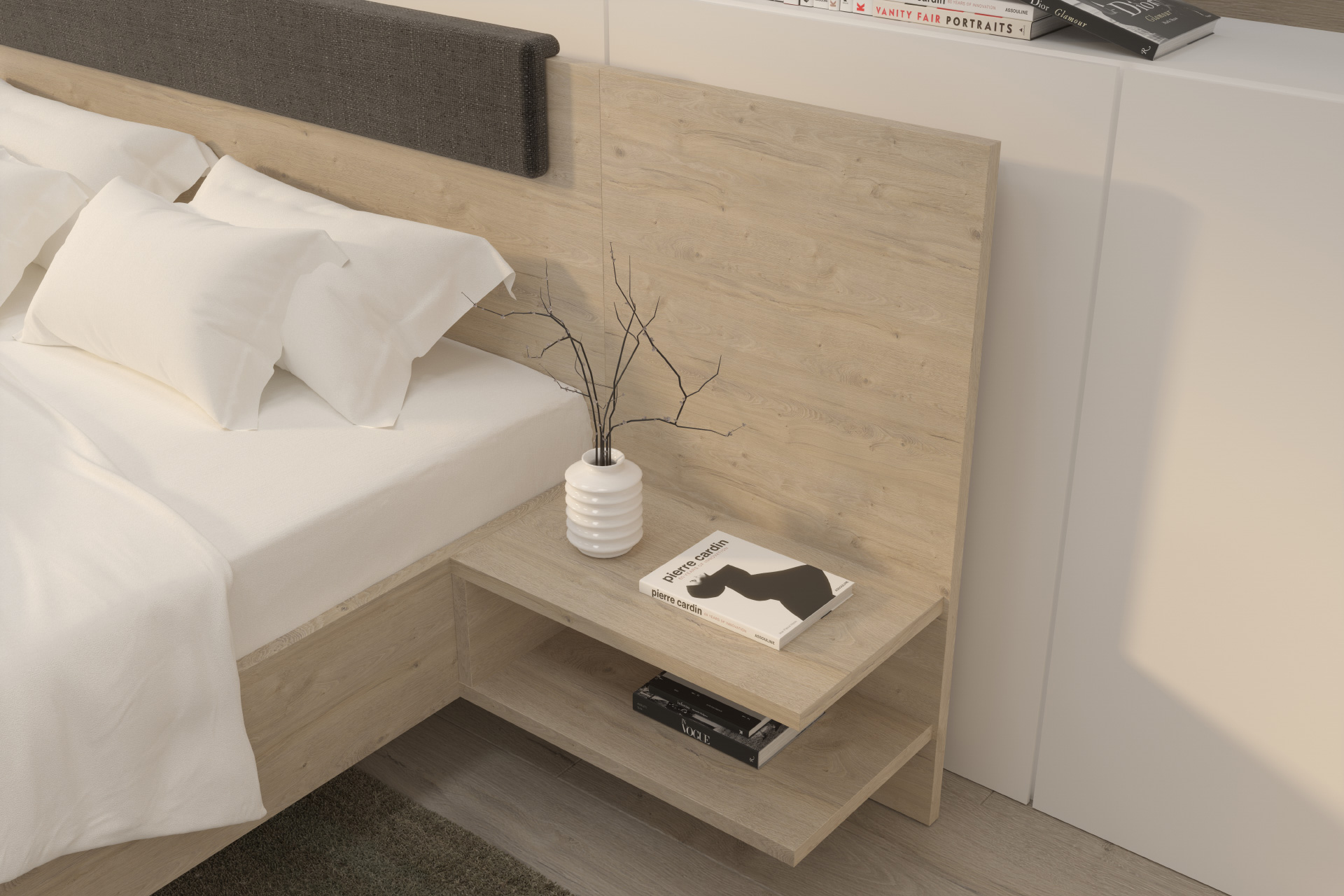 Hanák nábytek EMILY bed Bedside table