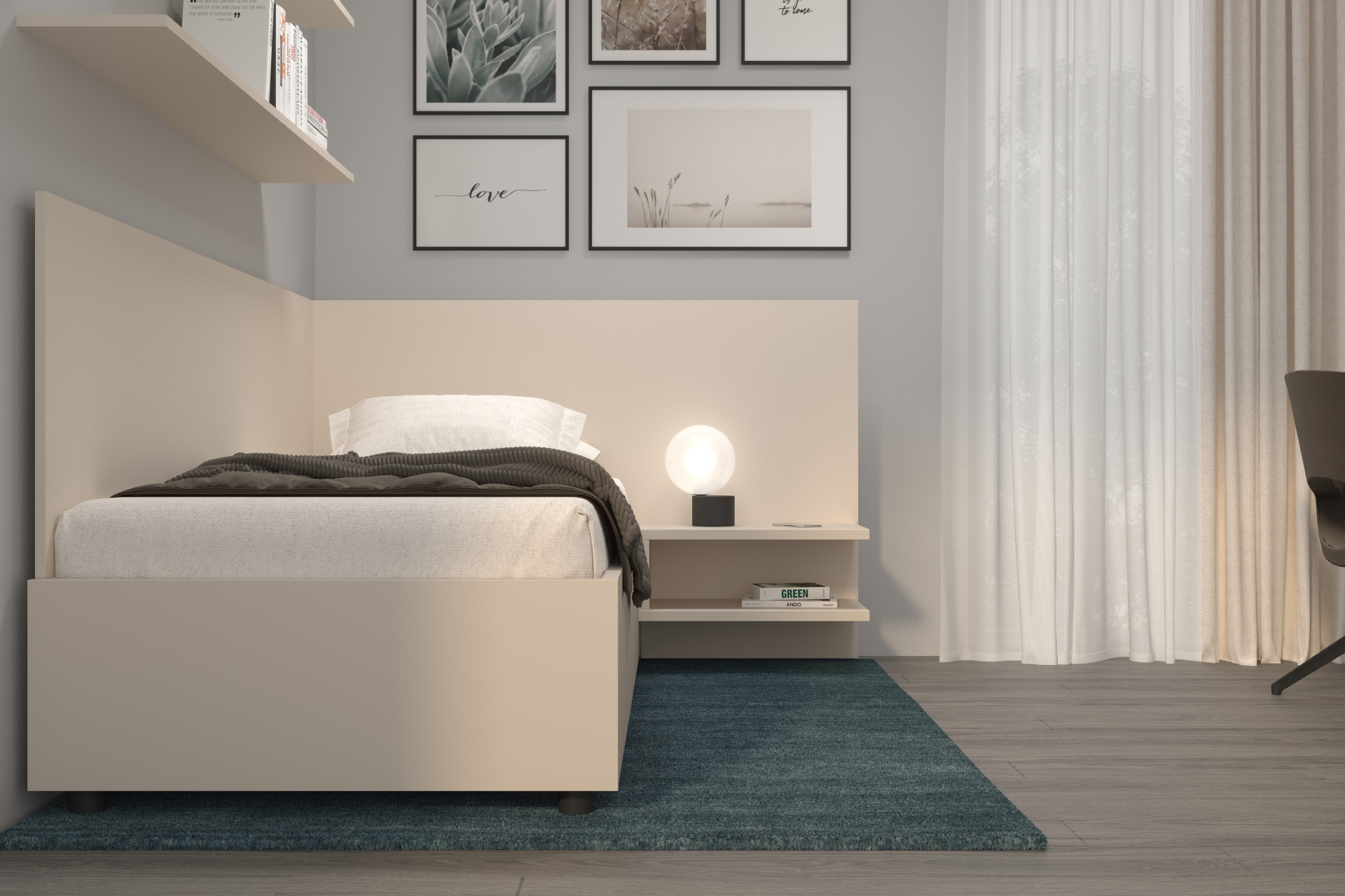 Hanák spálňa univerzálny a minimalistický dizajn SALY