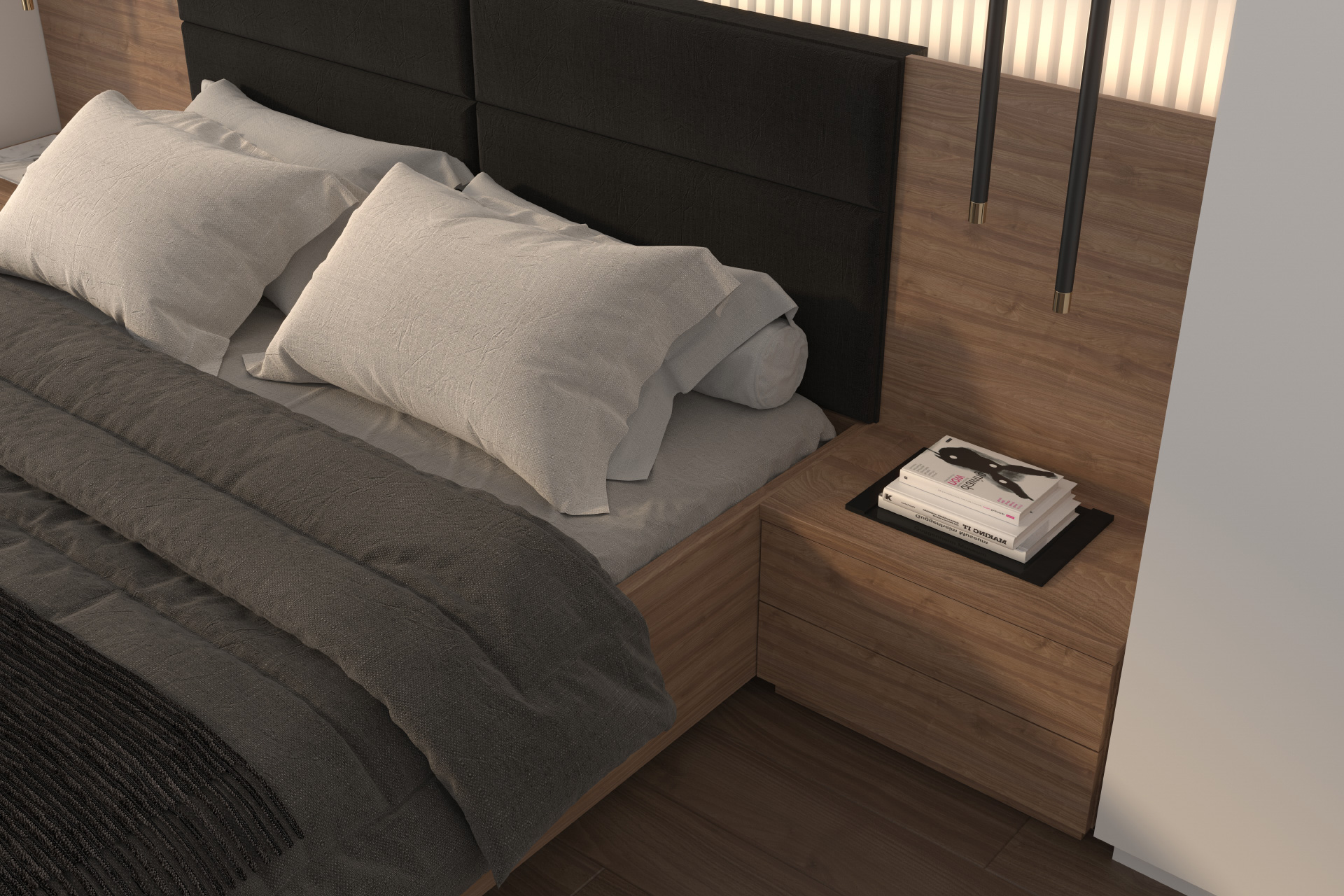  Hanák nábytek TAYLOR bed Bedside table