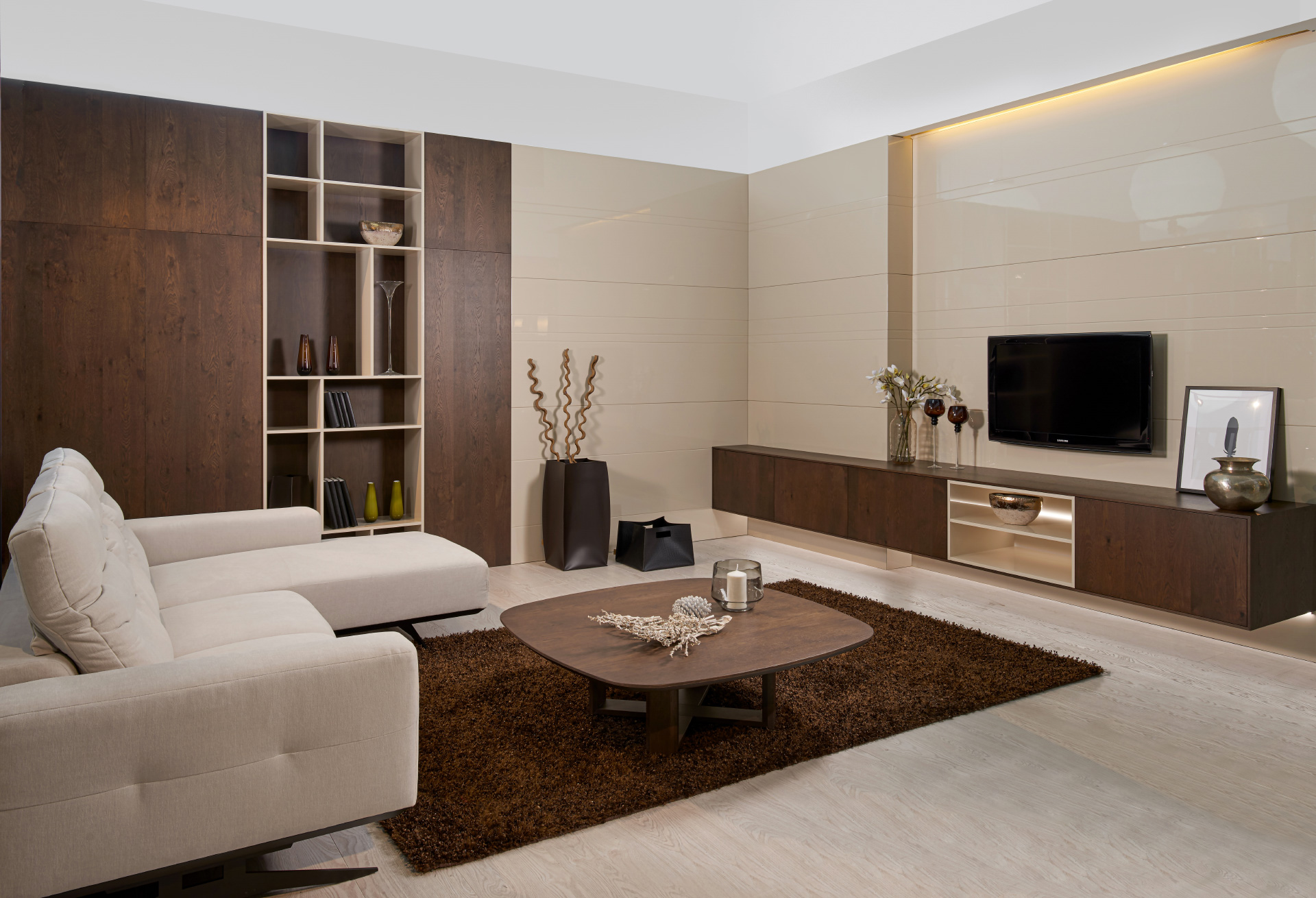Hanák nábytok obývacia izba rustikálna hnedá